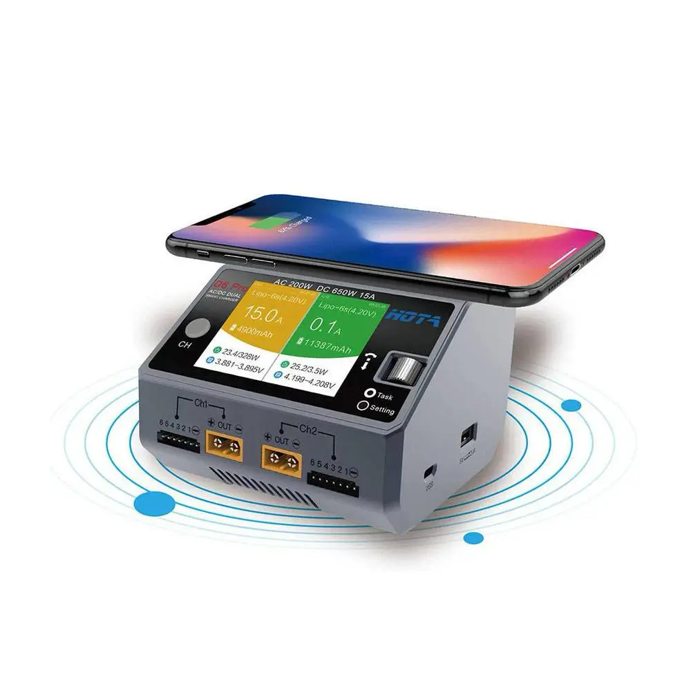 HOTA D6 Pro 325W 15A 1-6S Dual Channel AC/DC Smart Charger - Image 2