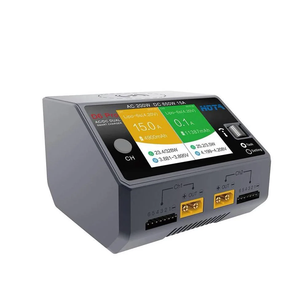 HOTA D6 Pro 325W 15A 1-6S Dual Channel AC/DC Smart Charger - Image 4